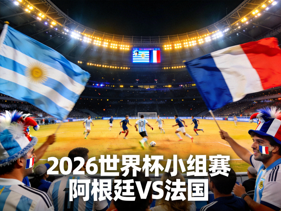2026世界杯小组赛阿根廷对阵法国的巅峰对决，球场灯光与球迷氛围
